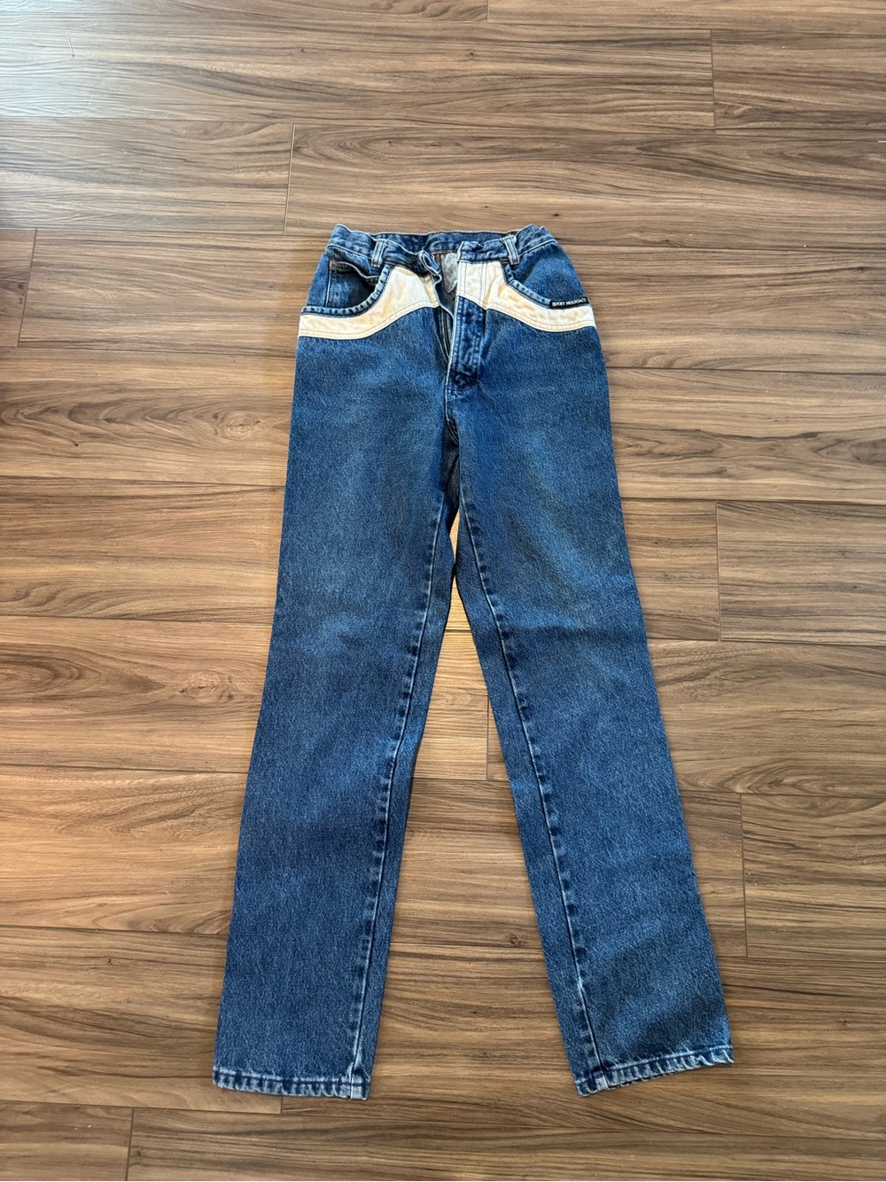 Vintage Rocky Mountain jeans High-Waist with Contrast Trim